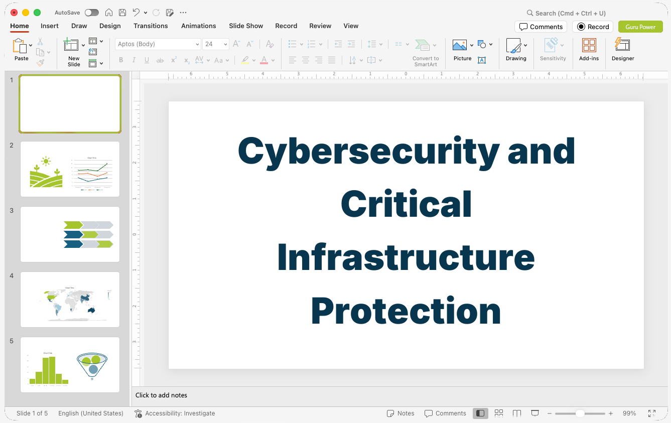 Cybersecurity and Critical Infrastructure Protection Presentation