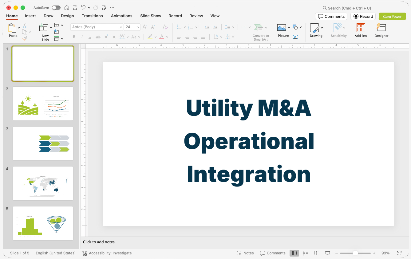 Utility M&A Operational Integration Pitch-Deck