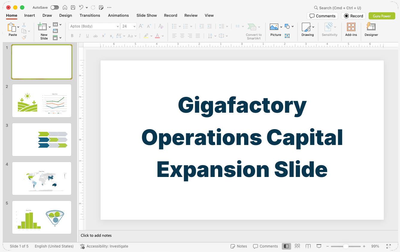 Gigafactory Operations Capital Expansion Slide-Deck