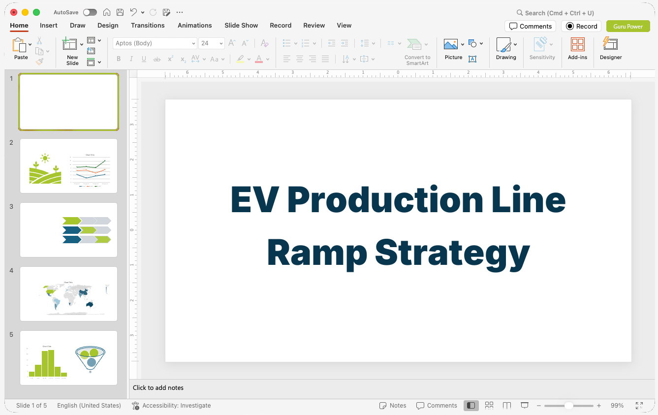 EV Production Line Ramp Strategy Presentation