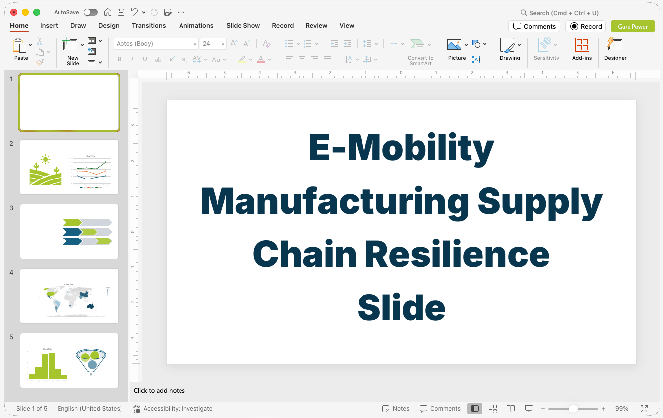 E-Mobility Manufacturing Supply Chain Resilience Slide-Deck