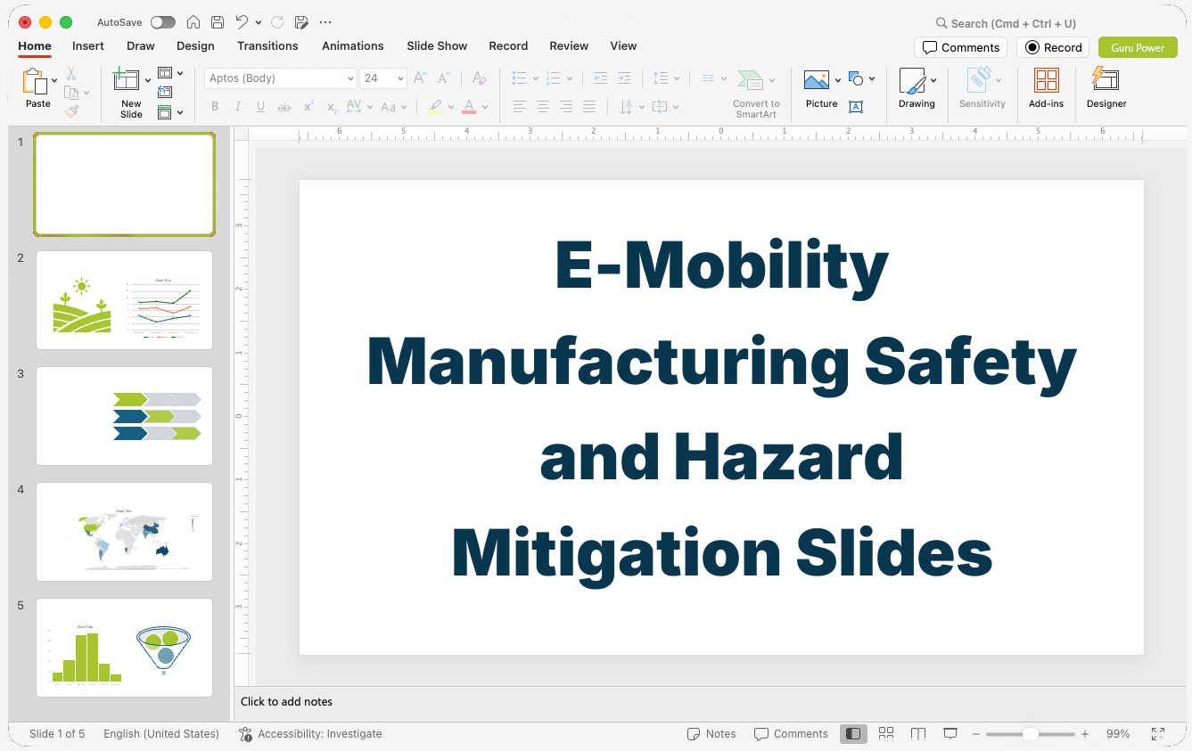 E-Mobility Manufacturing Safety and Hazard Mitigation Slides