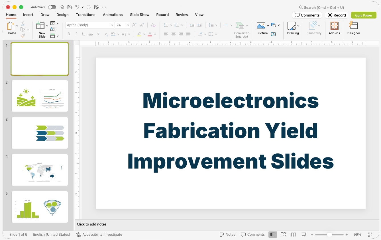 Microelectronics Fabrication Yield Improvement Slides