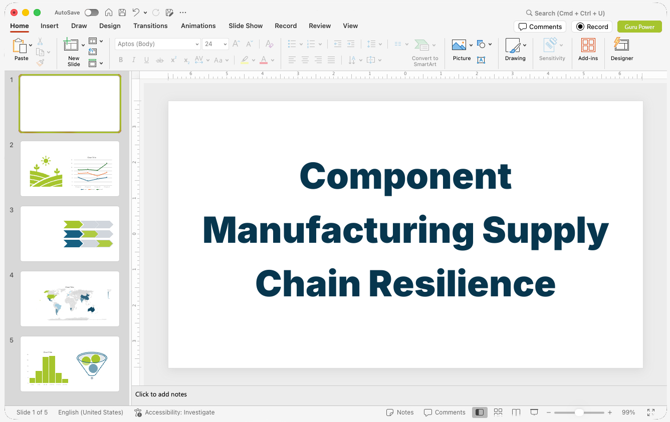 Component Manufacturing Supply Chain Resilience Pitch-Deck