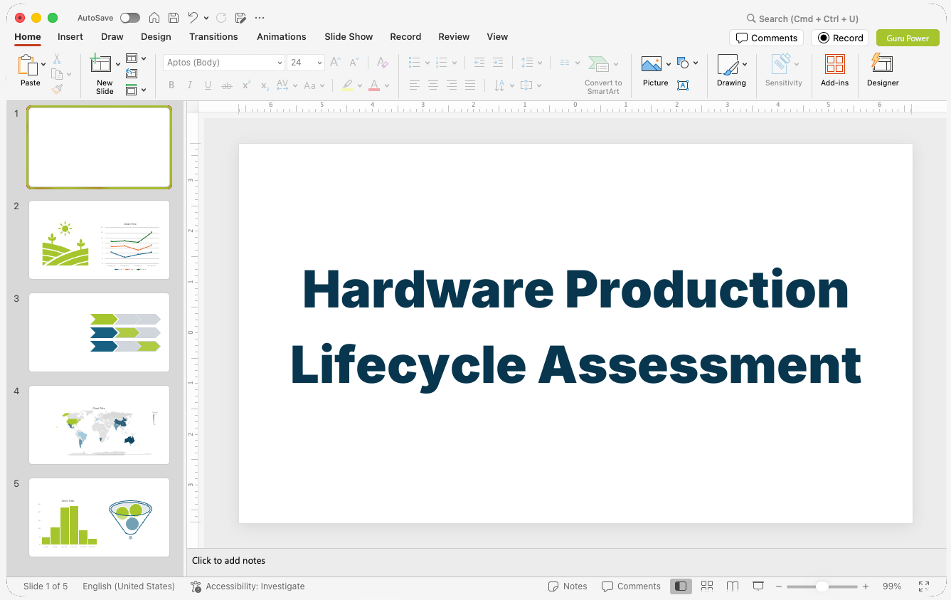 Hardware Production Lifecycle Assessment Pitch-Deck
