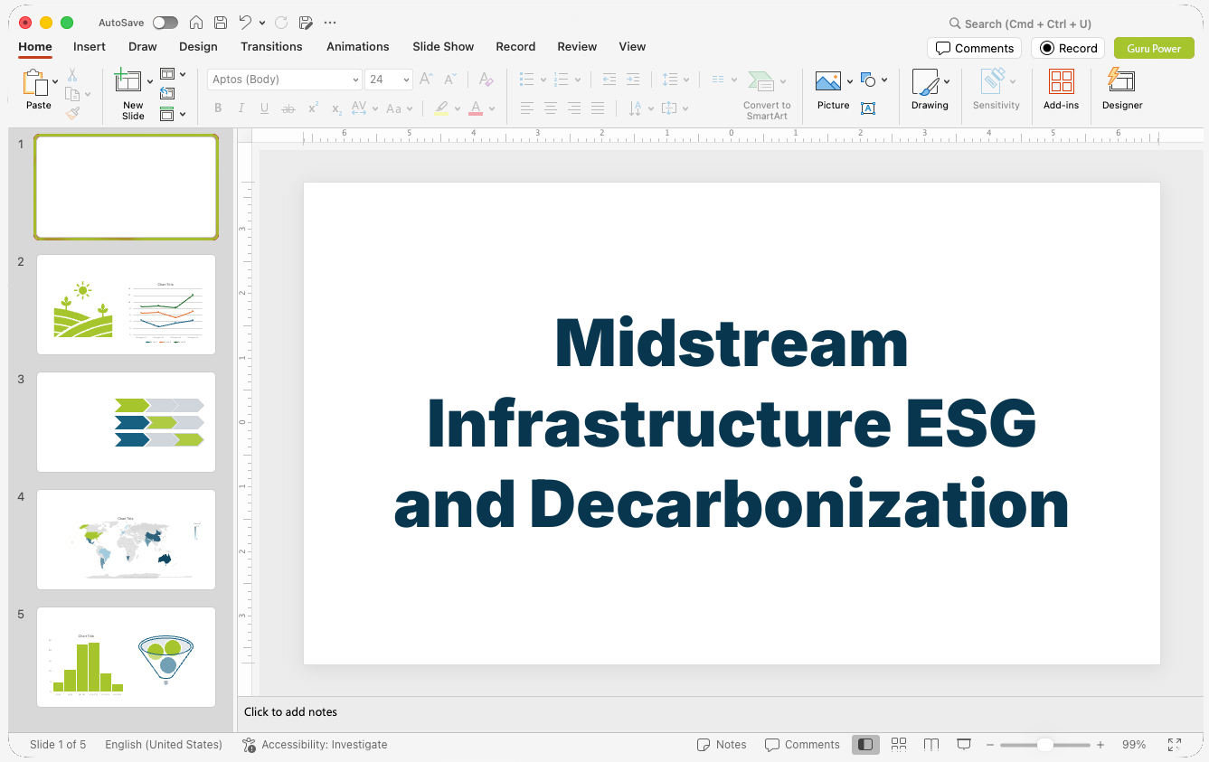 Midstream Infrastructure ESG and Decarbonization Presentation