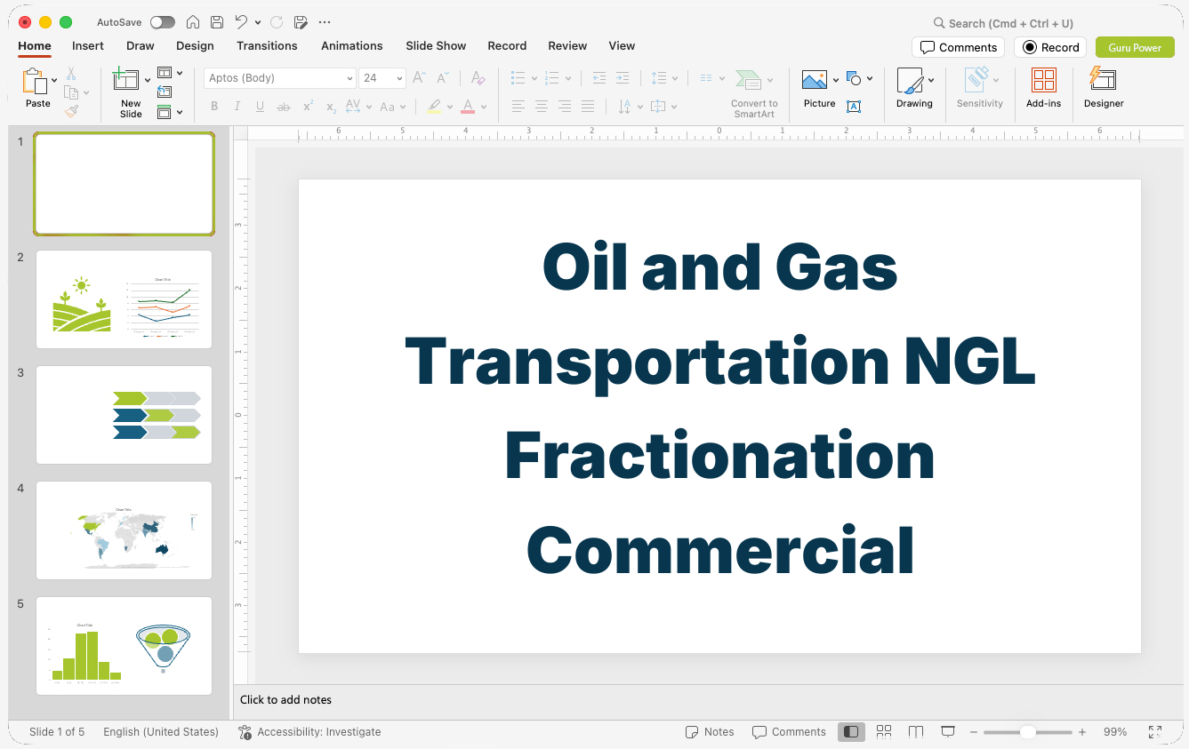 Oil and Gas Transportation NGL Fractionation Commercial Deck