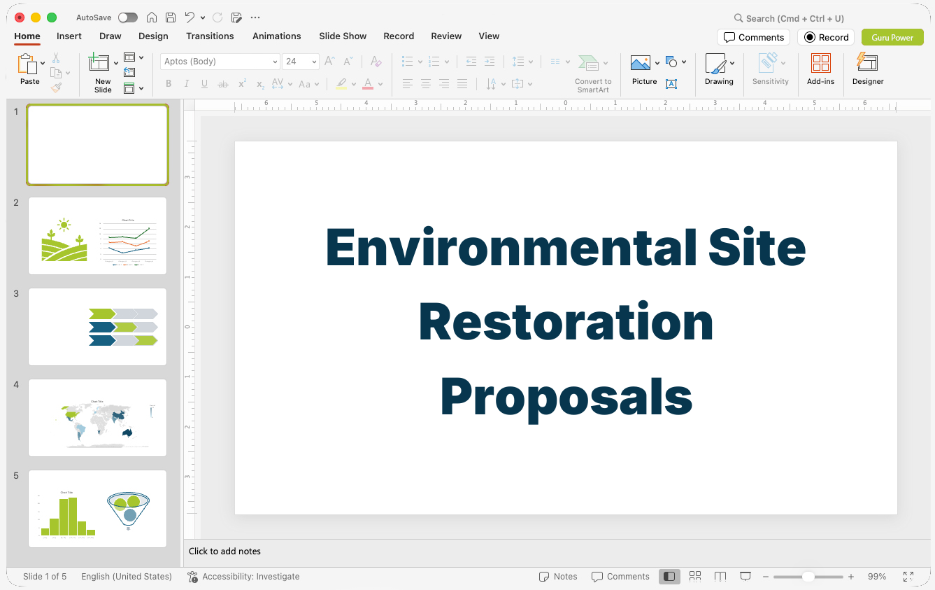 Environmental Site Restoration Proposals