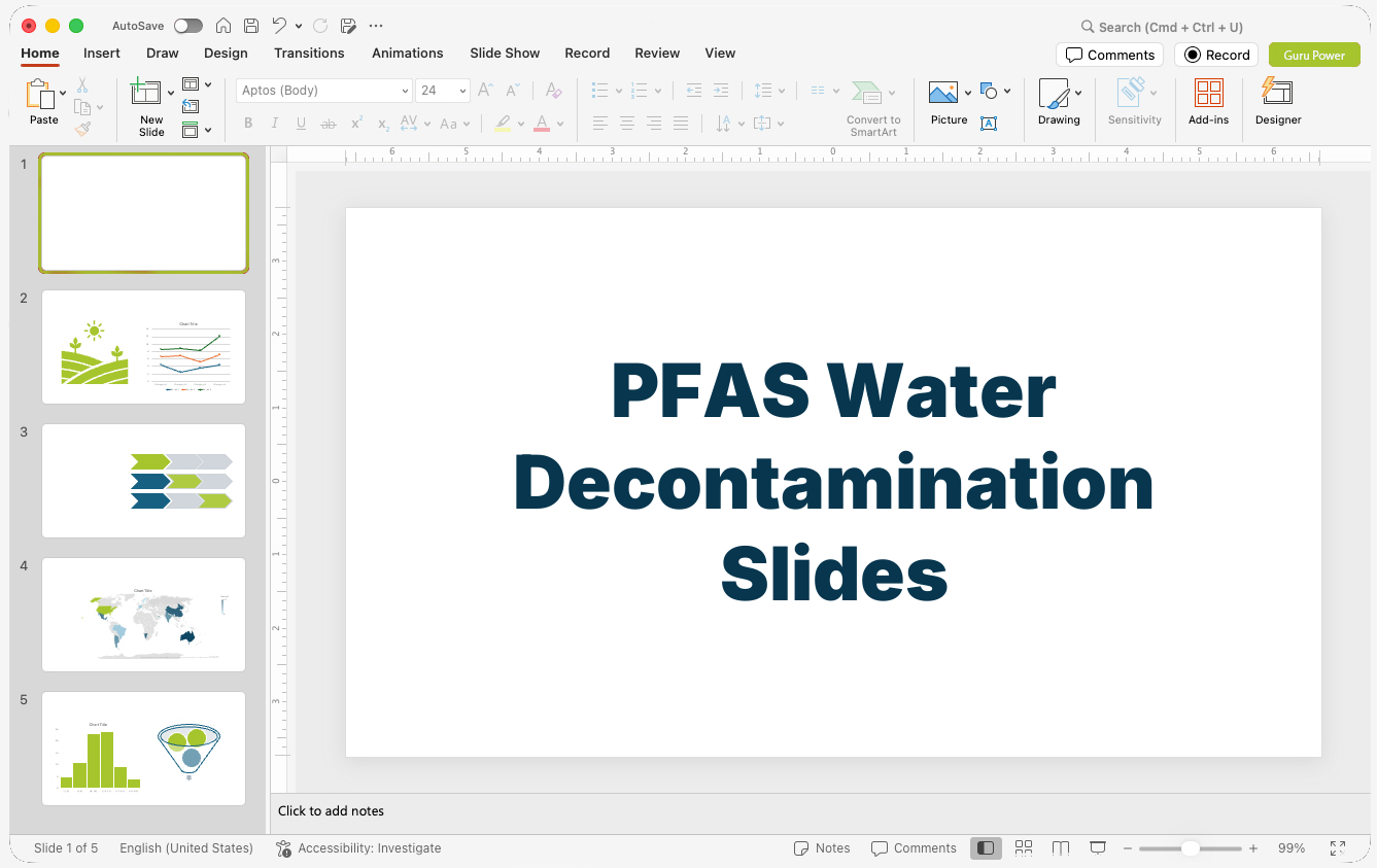 PFAS Water Decontamination Slides