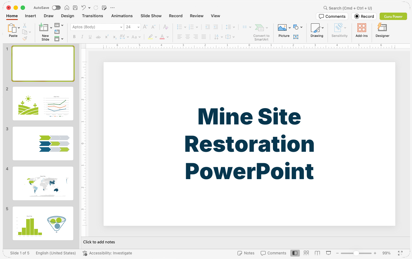 Mine Site Restoration PowerPoint