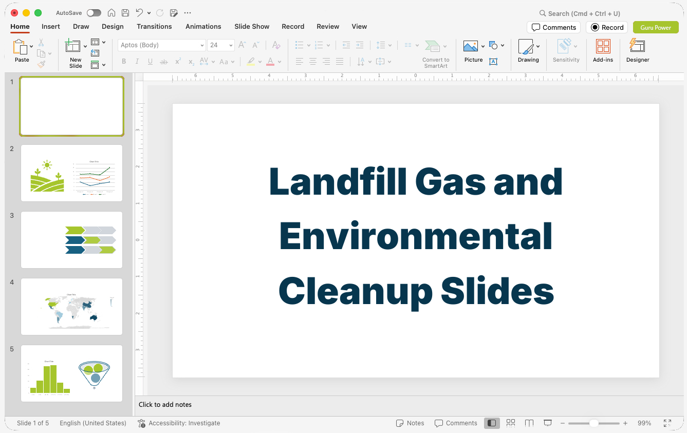Landfill Gas and Environmental Cleanup Slides