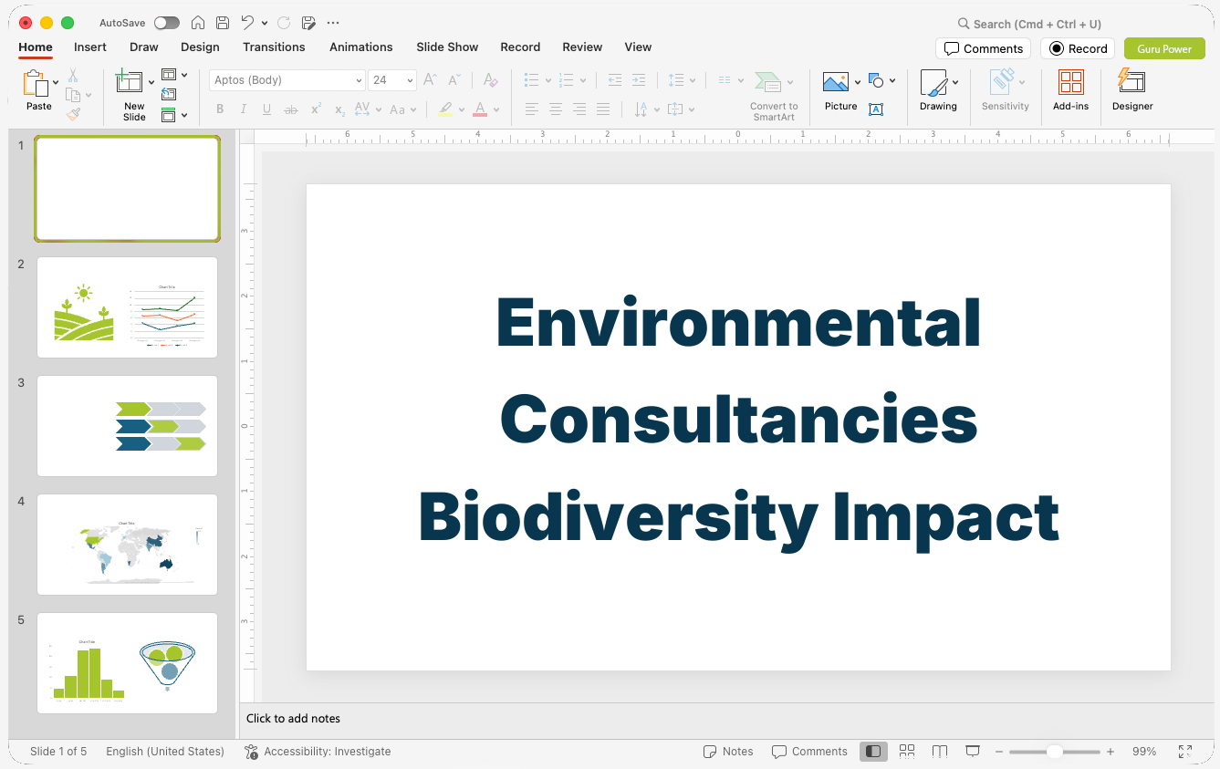 Environmental Consultancies Biodiversity Impact Presentation