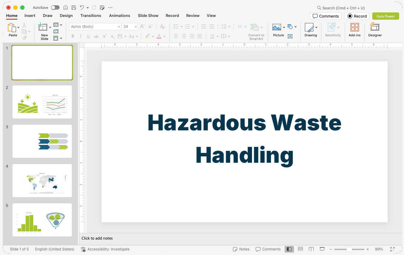 Hazardous Waste Handling Pitch-Deck