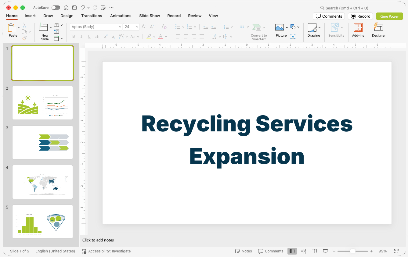 Recycling Services Expansion Pitch-Deck