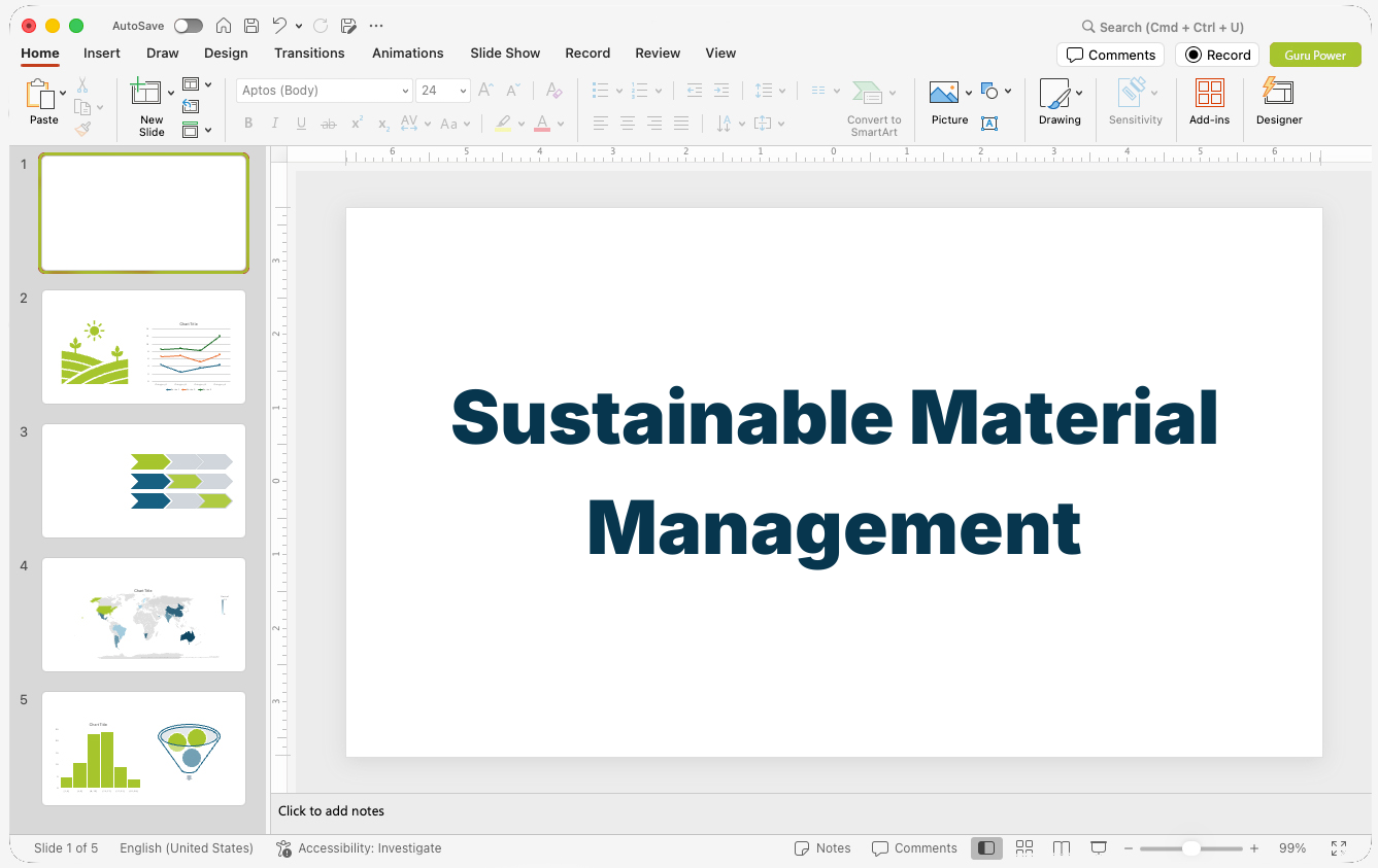 Sustainable Material Management Proposal Presentation