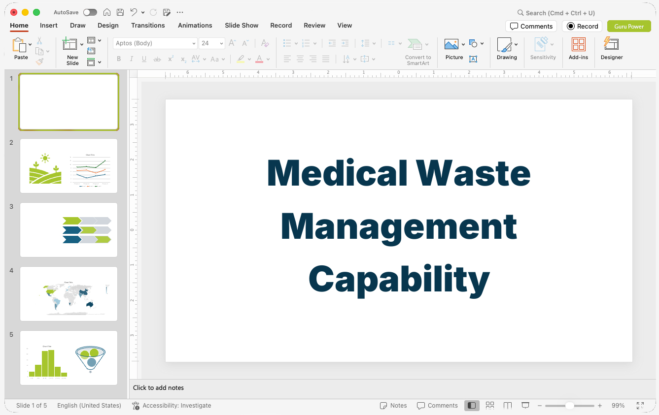 Medical Waste Management Capability Pitch-Deck