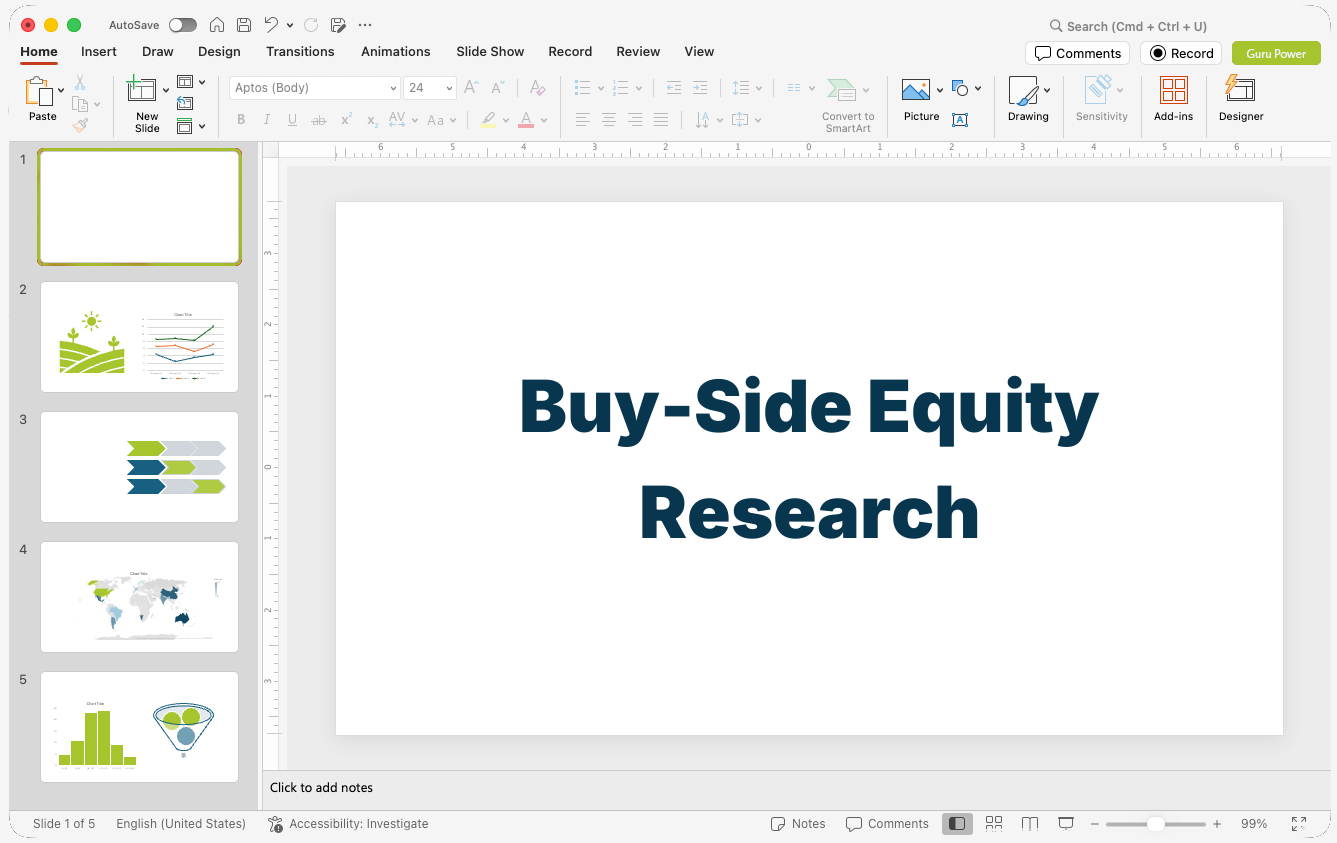 Buy-Side Equity Research Pitch-Deck
