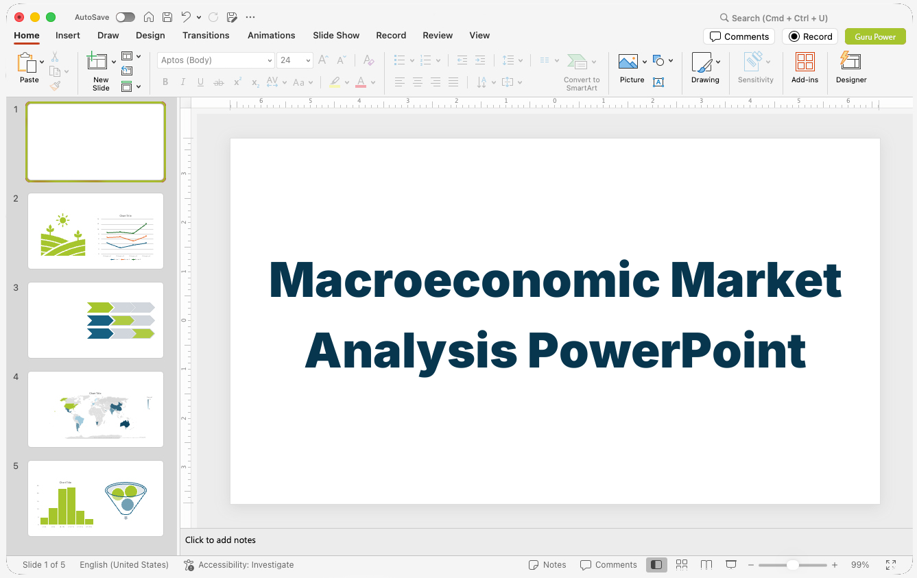 Macroeconomic Market Analysis PowerPoint