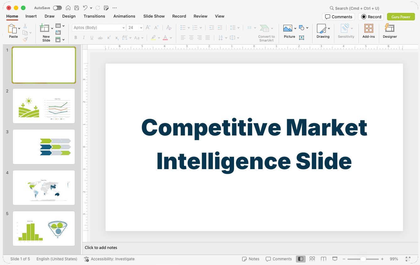 Competitive Market Intelligence Slide-Deck