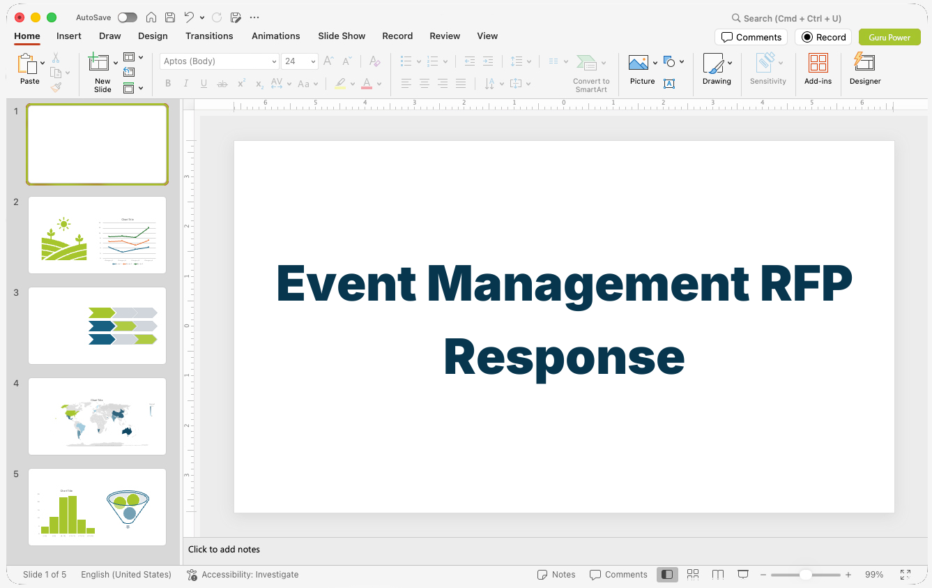 Event Management RFP Response Presentation