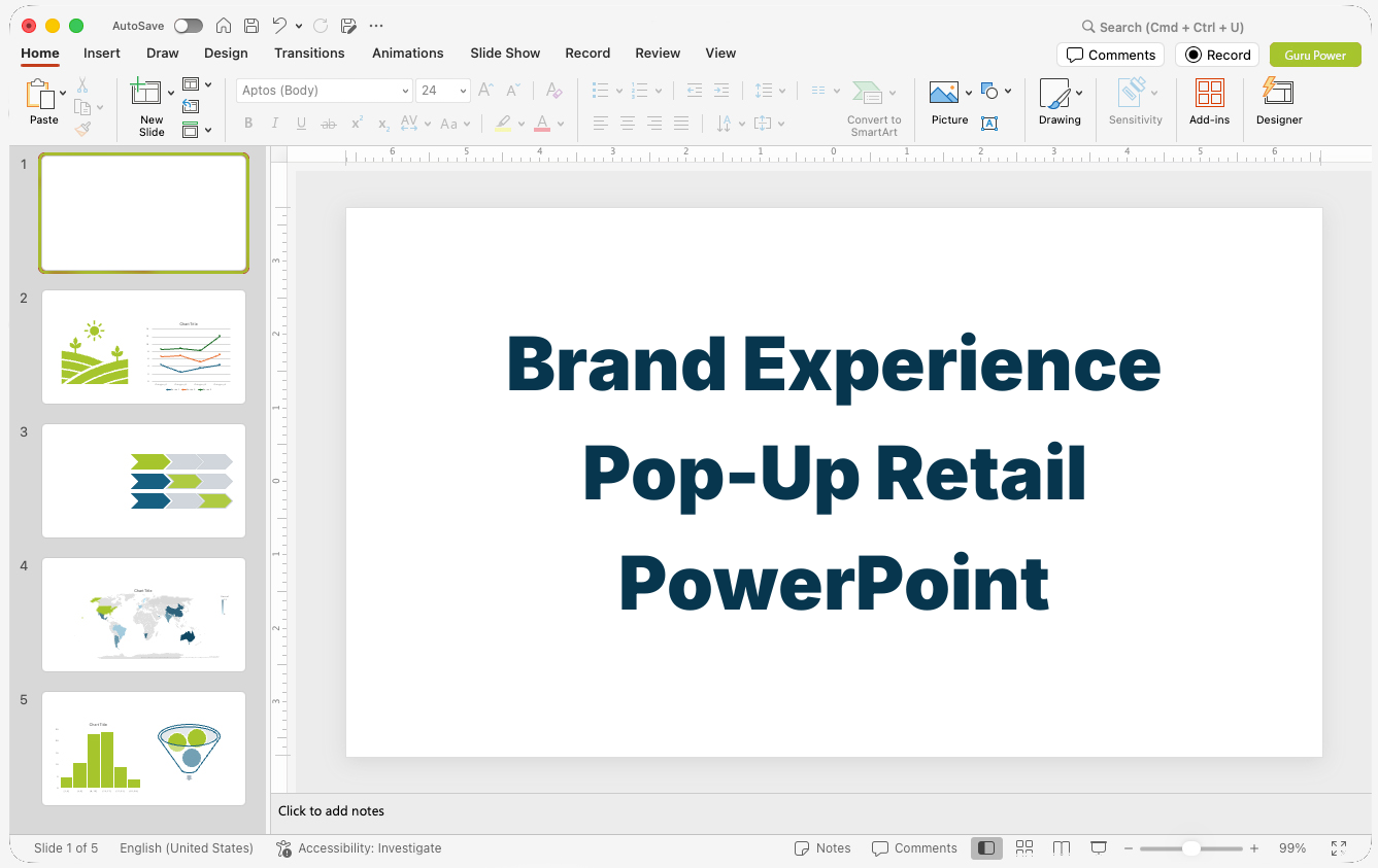 Brand Experience Pop-Up Retail Pitch PowerPoint