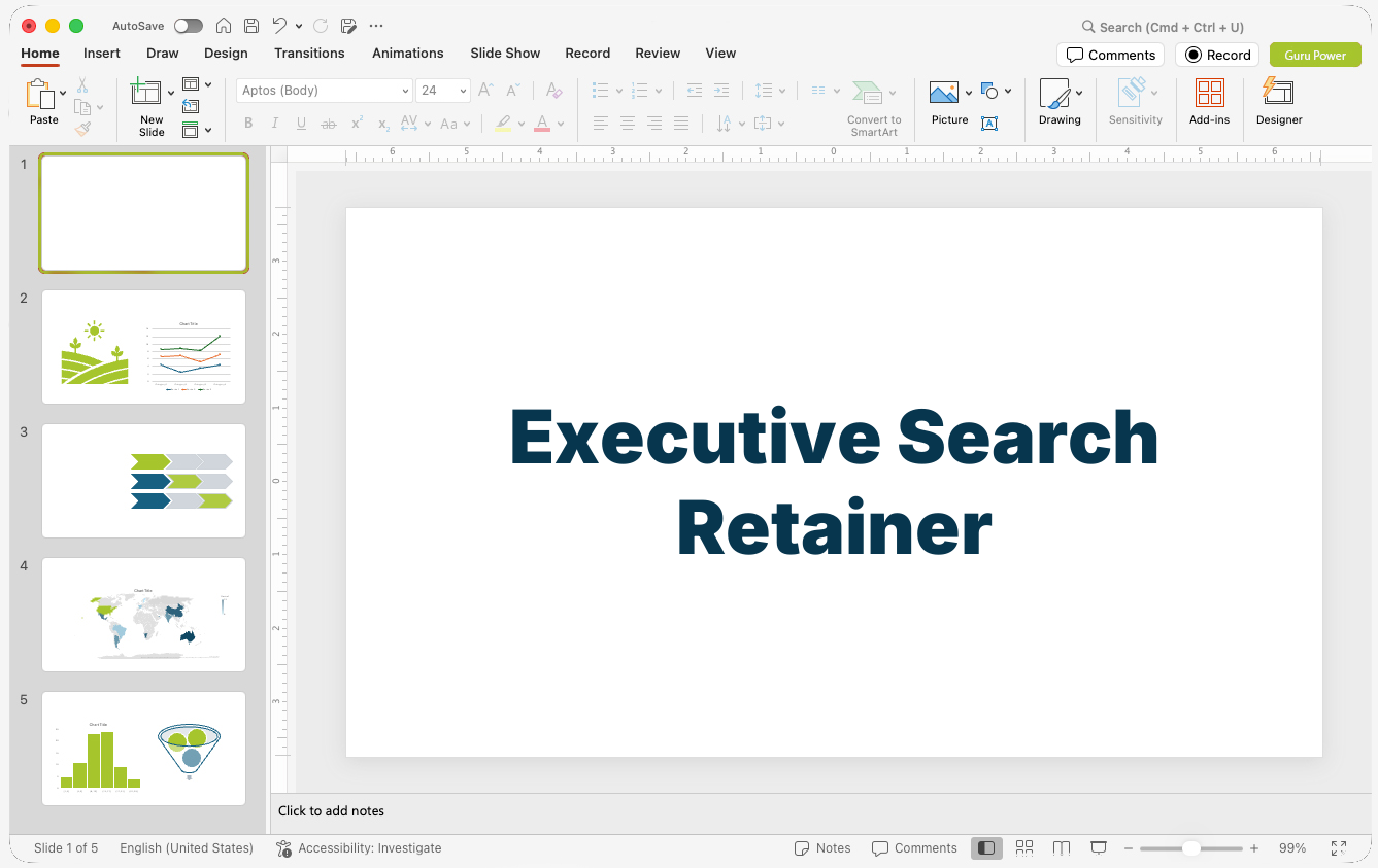 Executive Search Retainer Pitch-Deck