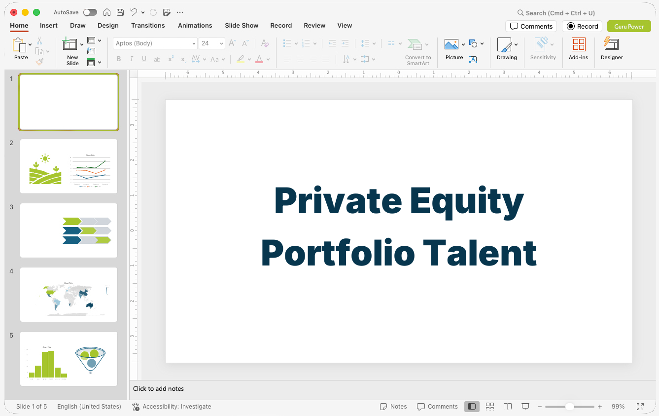 Private Equity Portfolio Talent Deck