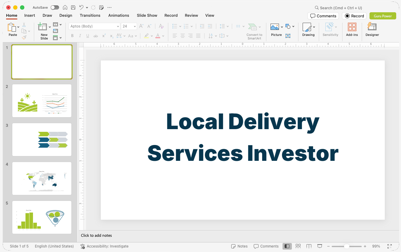 Local Delivery Services Investor Pitch-Deck