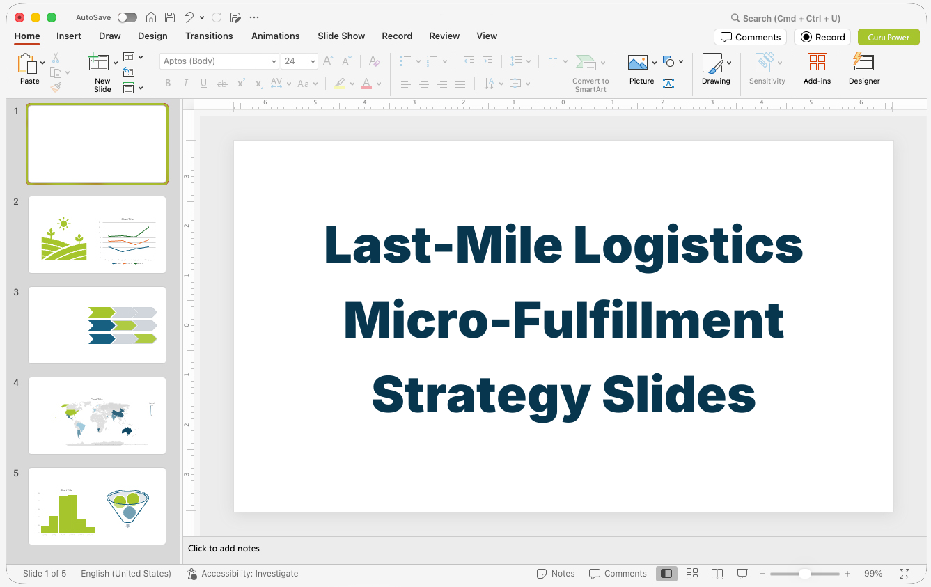 Last-Mile Logistics Micro-Fulfillment Strategy Slides