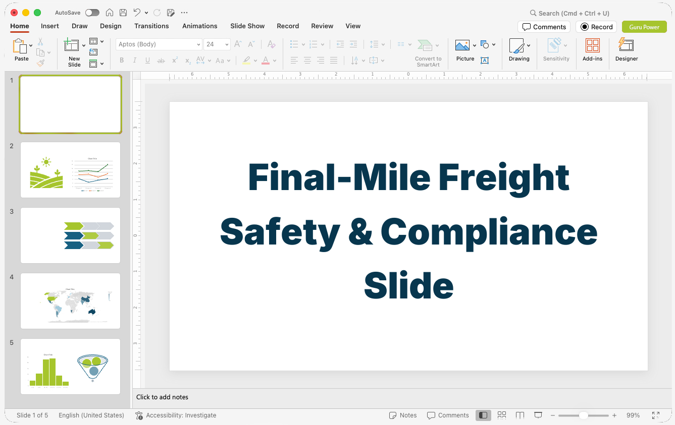 Final-Mile Freight Safety & Compliance Slide-Deck