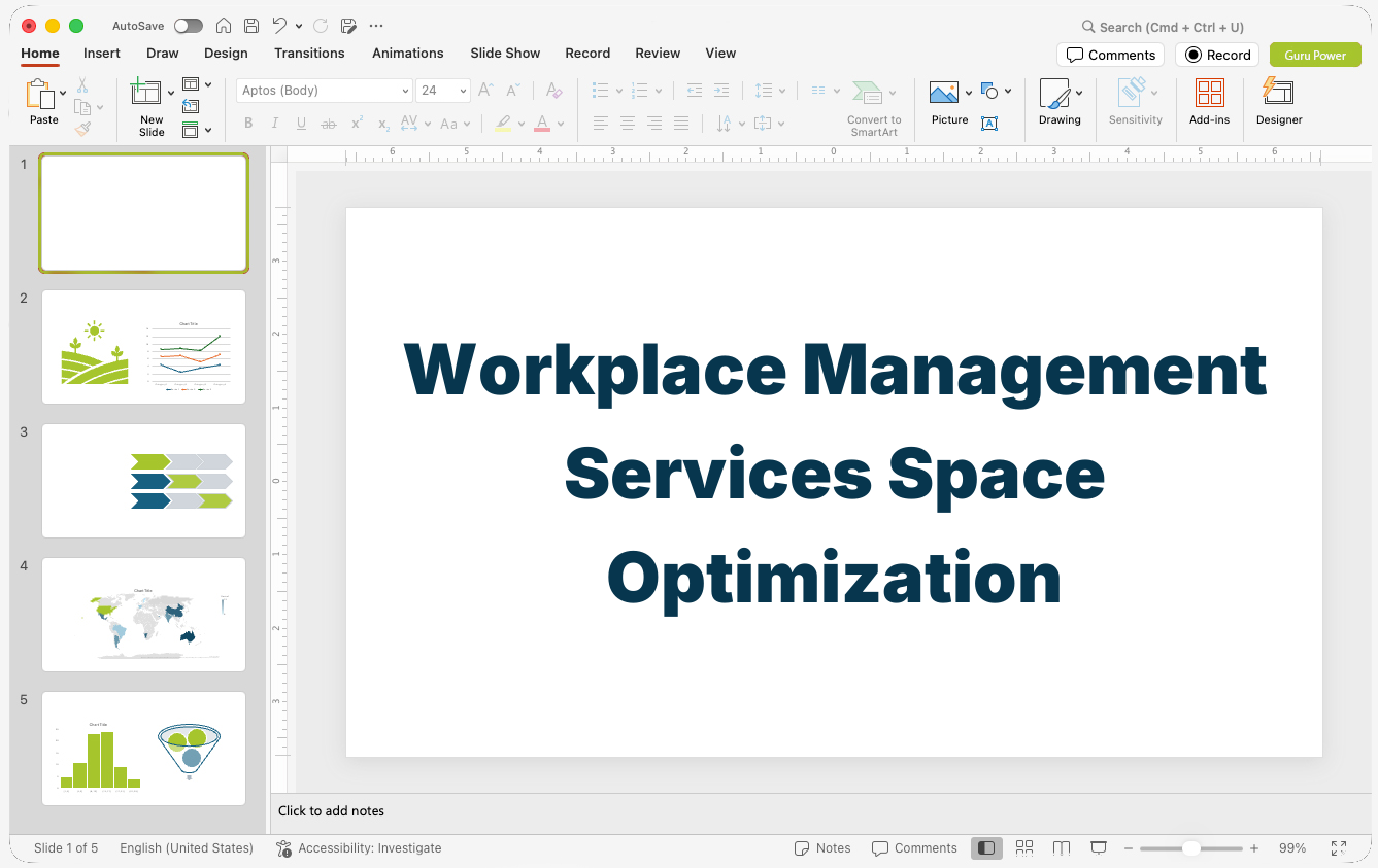 Workplace Management Services Space Optimization Presentation