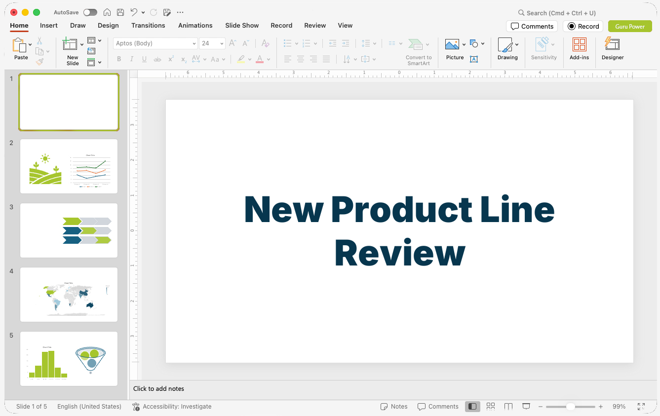 New Product Line Review Pitch-Deck