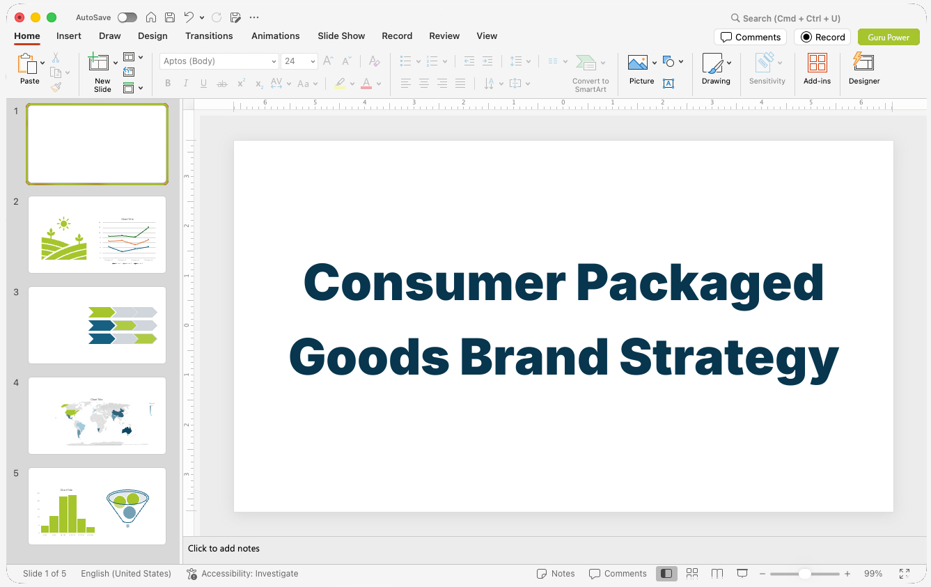 Consumer Packaged Goods Brand Strategy Deck