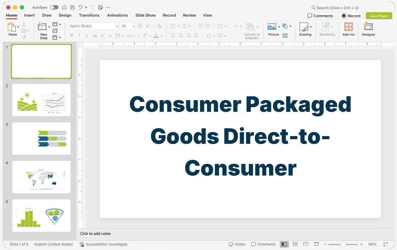 Consumer Packaged Goods Direct-to-Consumer Pitch-Deck