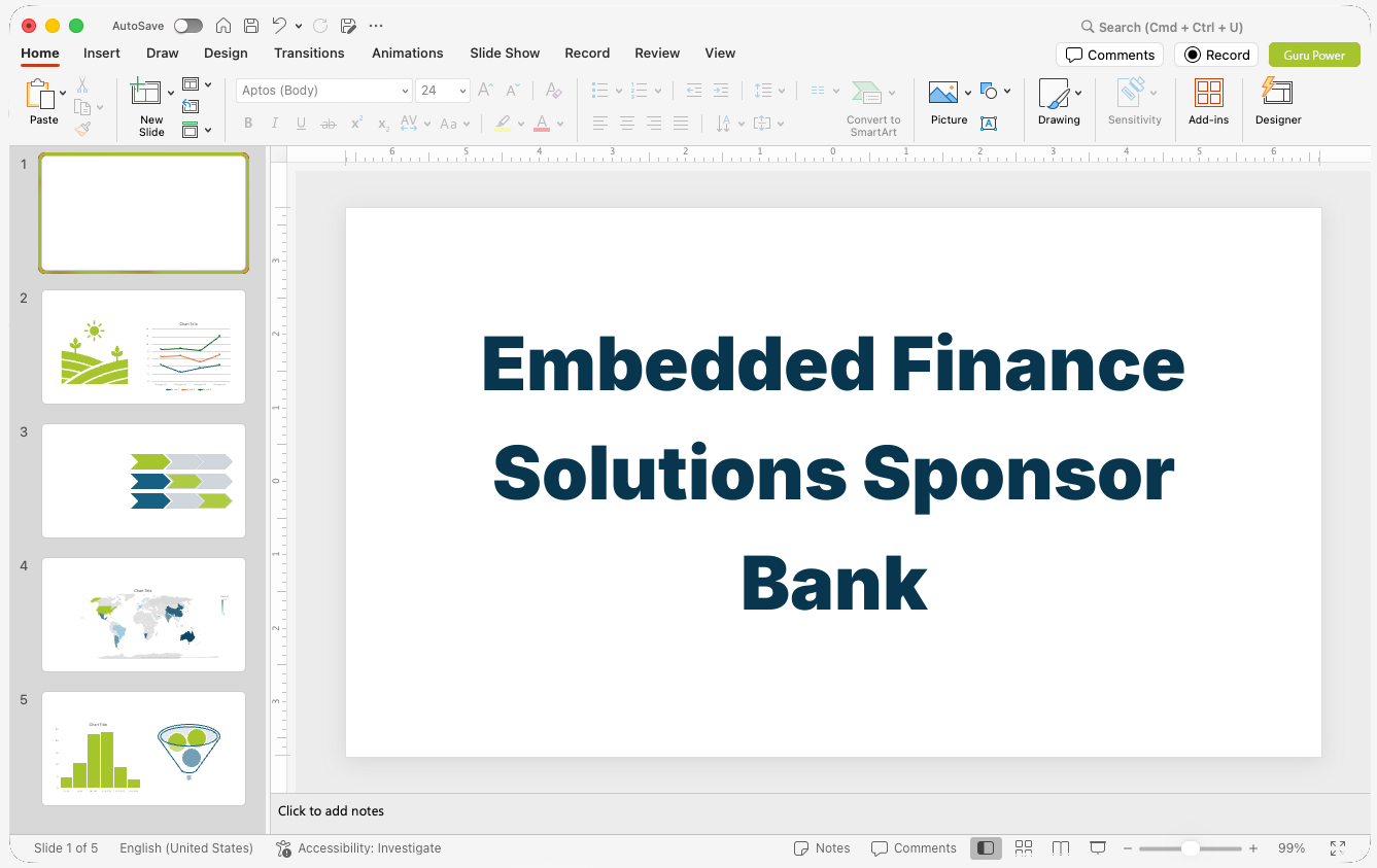 Embedded Finance Solutions Sponsor Bank Deck