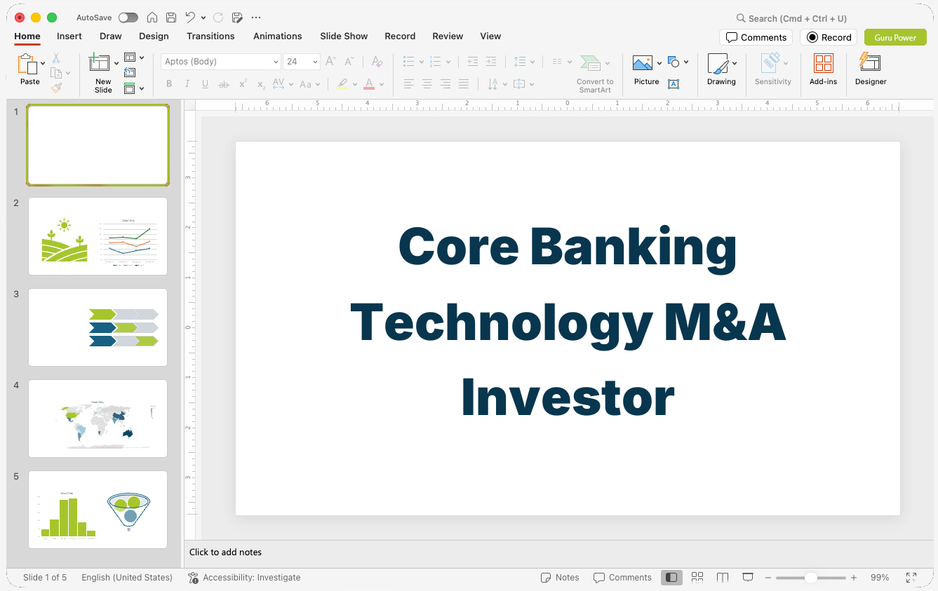 Core Banking Technology M&A Investor Presentation
