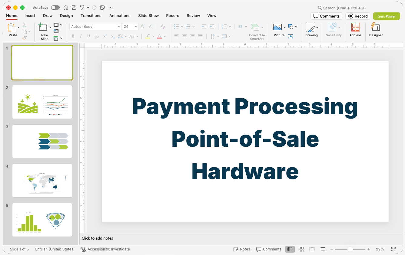 Payment Processing Point-of-Sale Hardware Presentation