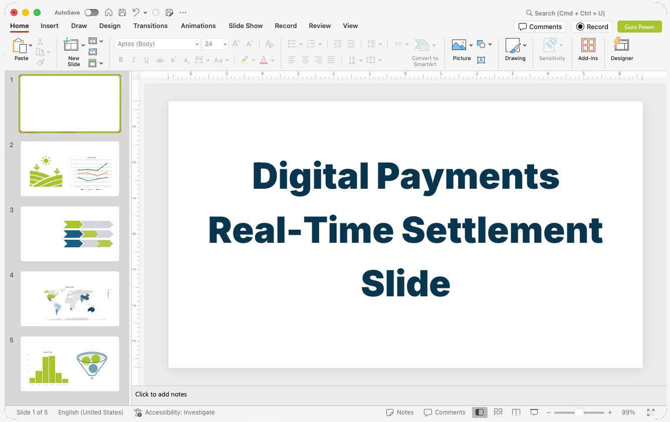 Digital Payments Real-Time Settlement Slide-Deck
