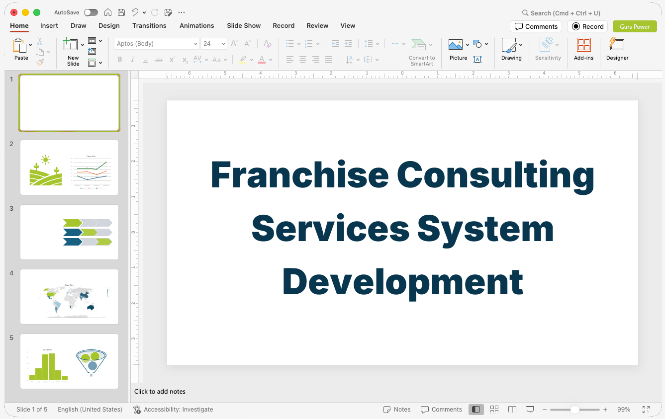 Franchise Consulting Services System Development Pitch-Deck