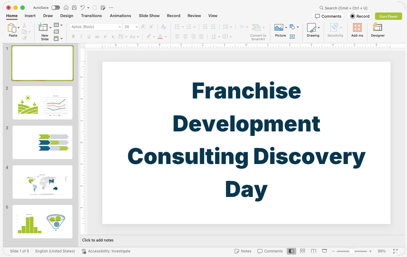 Franchise Development Consulting Discovery Day Presentation