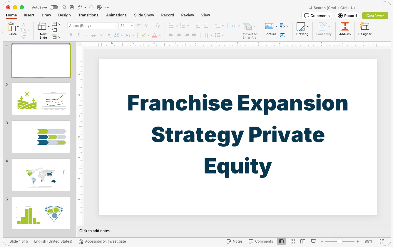 Franchise Expansion Strategy Private Equity Pitch-Deck