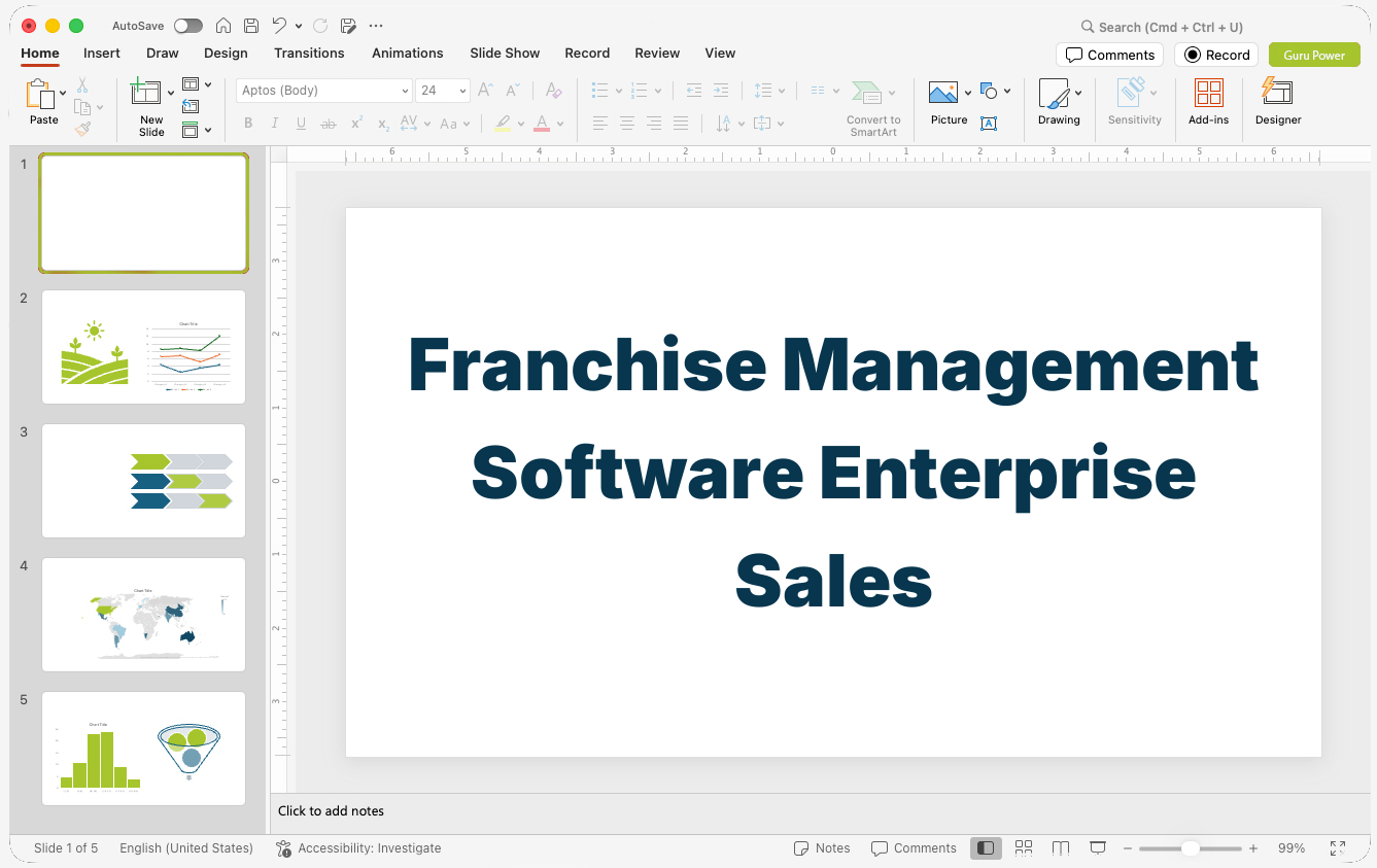 Franchise Management Software Enterprise Sales Presentation