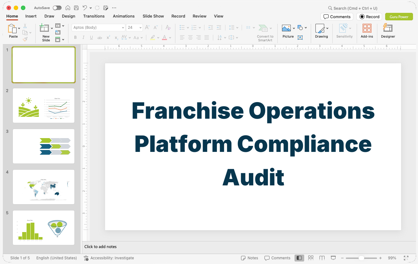 Franchise Operations Platform Compliance Audit Pitch-Deck