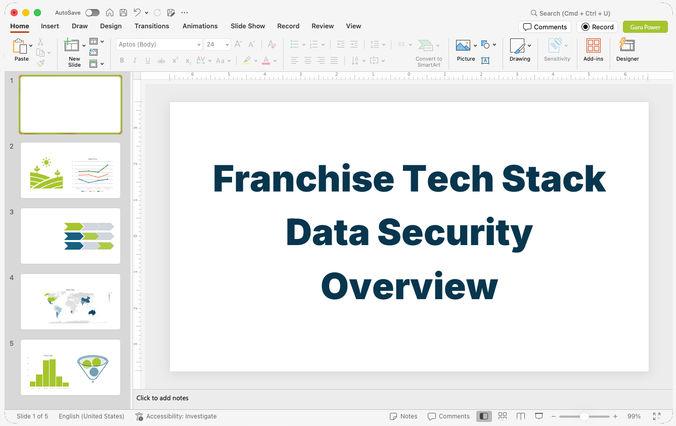 Franchise Tech Stack Data Security Overview Pitch-Deck