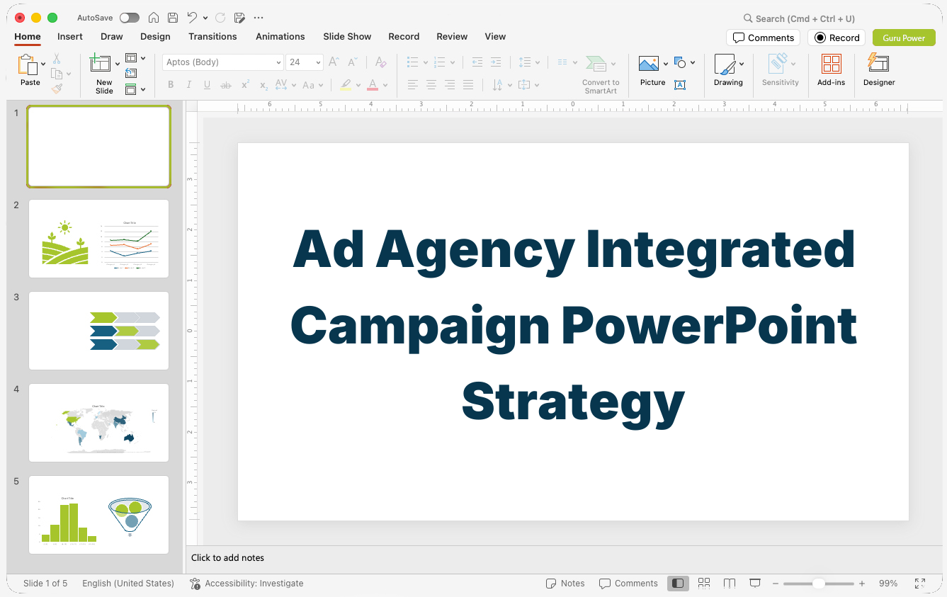 Ad Agency Integrated Campaign PowerPoint Strategy