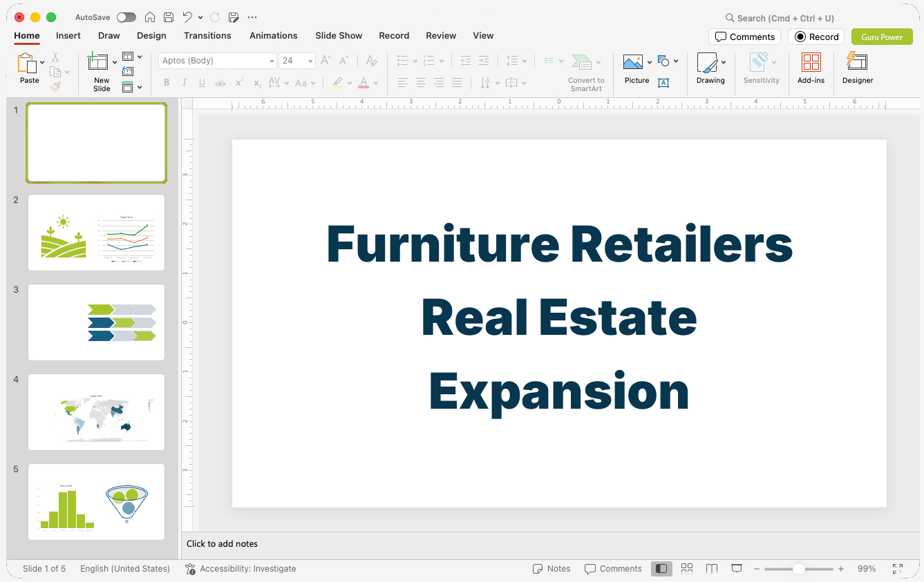 Furniture Retailers Real Estate Expansion Pitch-Deck