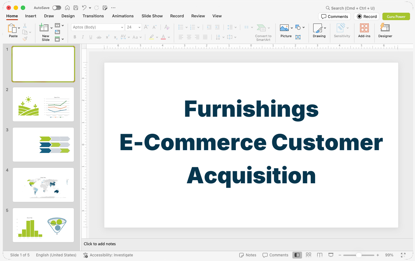 Furnishings E-Commerce Customer Acquisition Pitch-Deck
