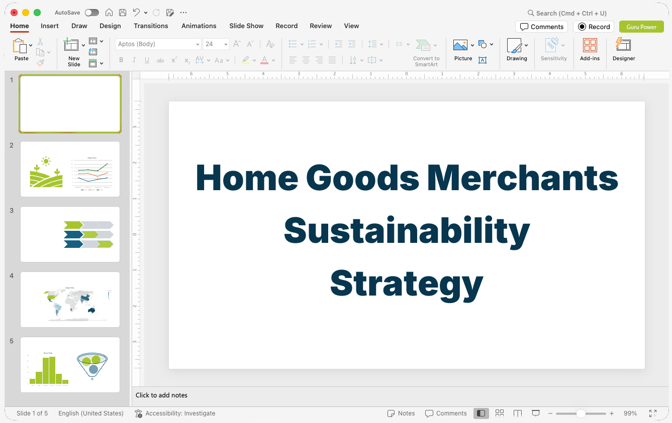 Home Goods Merchants Sustainability Strategy Pitch-Deck