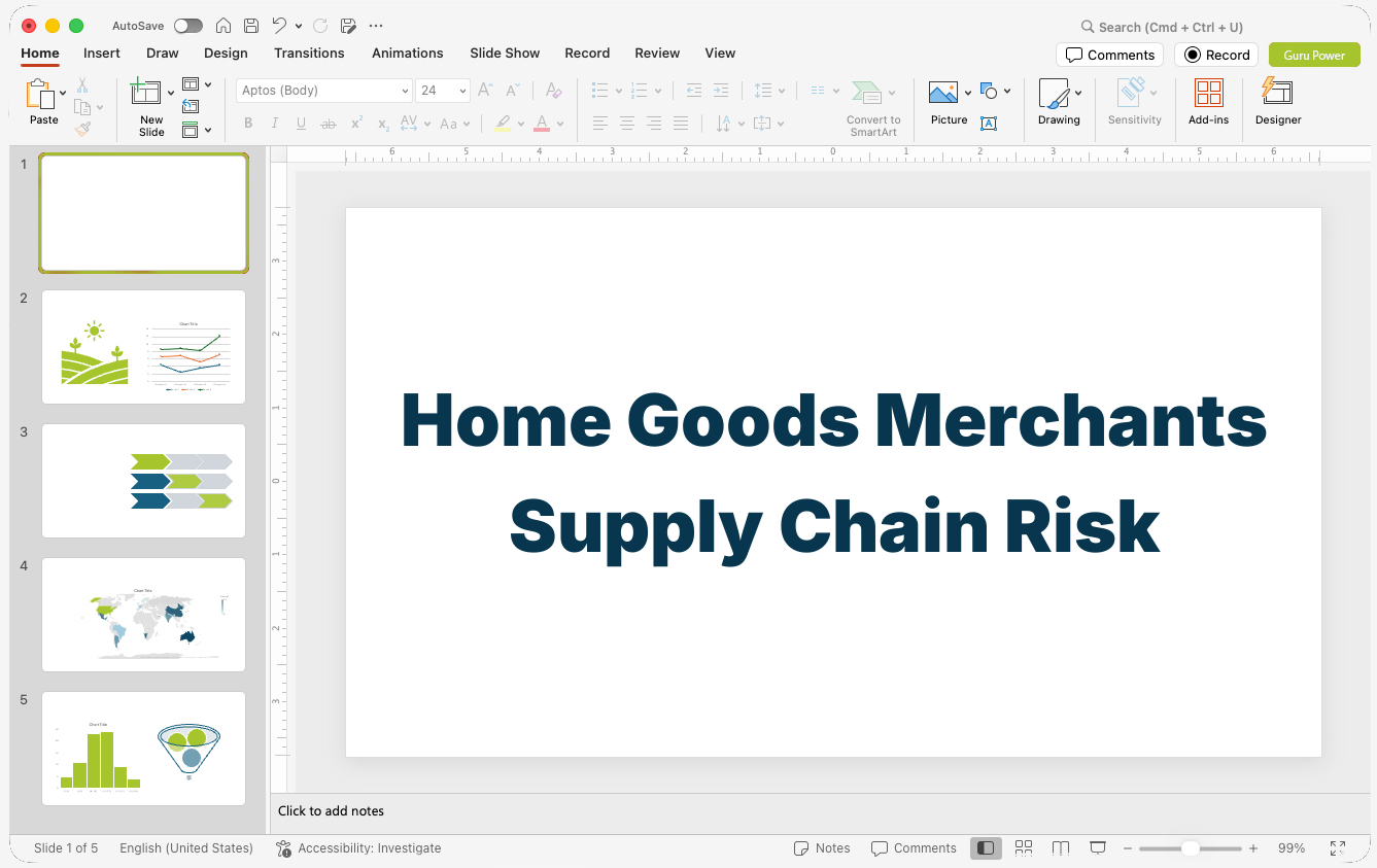 Home Goods Merchants Supply Chain Risk Presentation