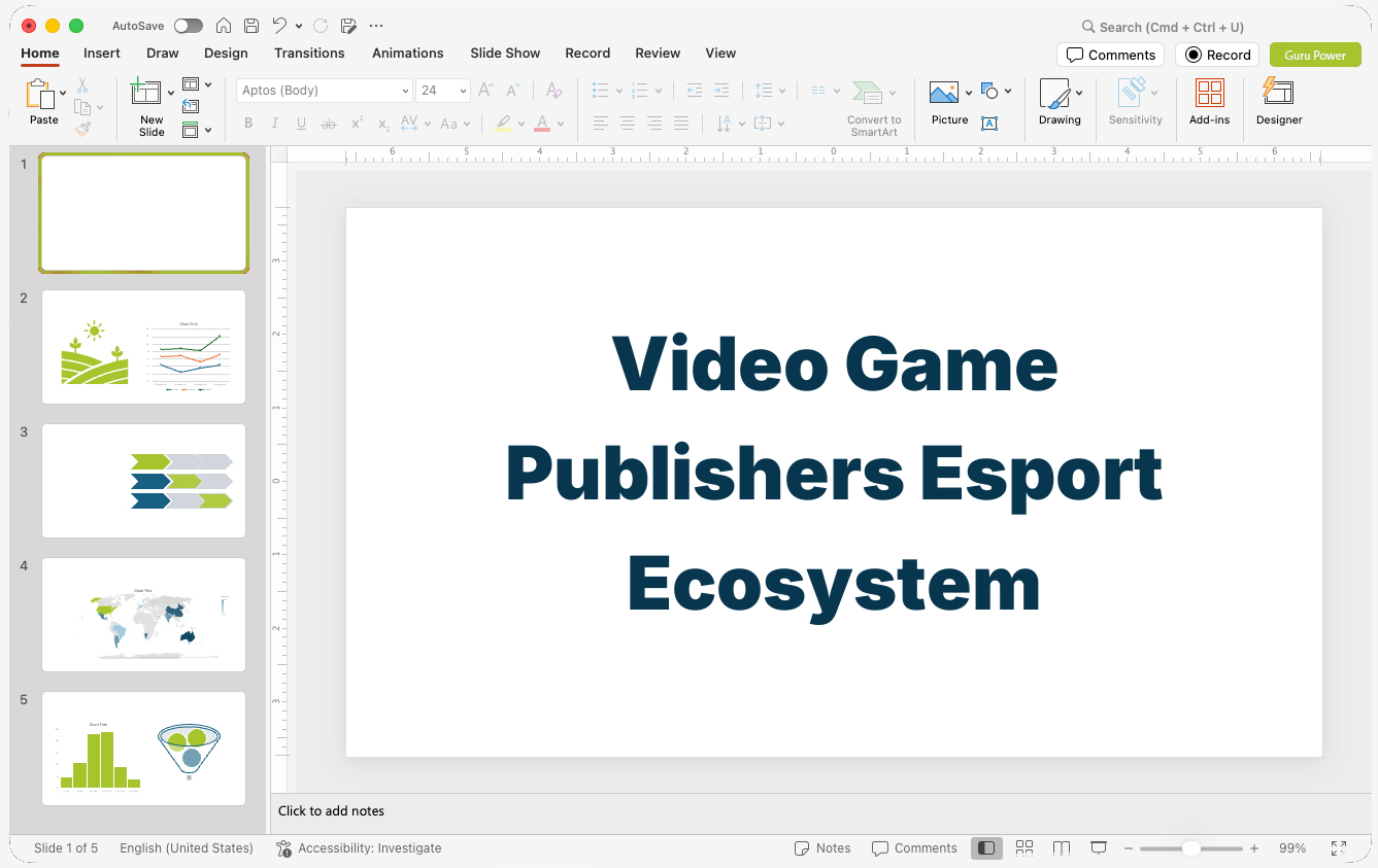 Video Game Publishers Esport Ecosystem Pitch-Deck
